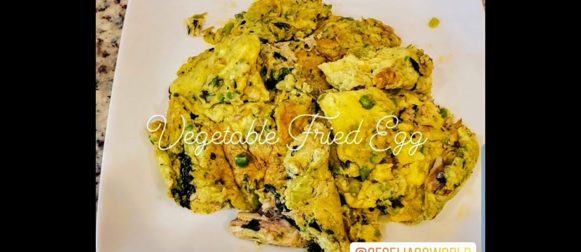 Vegetable Fried Egg For Weight Watchers