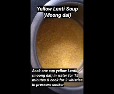 Yellow Lentil Soup (Moong Dal)