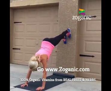 Diligent Core Workout Outdoor Stretches - Zoganic Vitamin Drink Mix