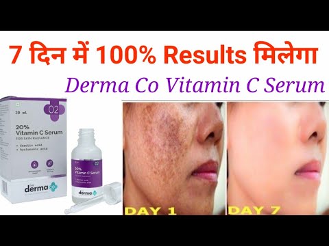 The Derma Co 20% Vitamin C Serum | skin whitening, pigmentation, dark spot, sun tan, skin damage|