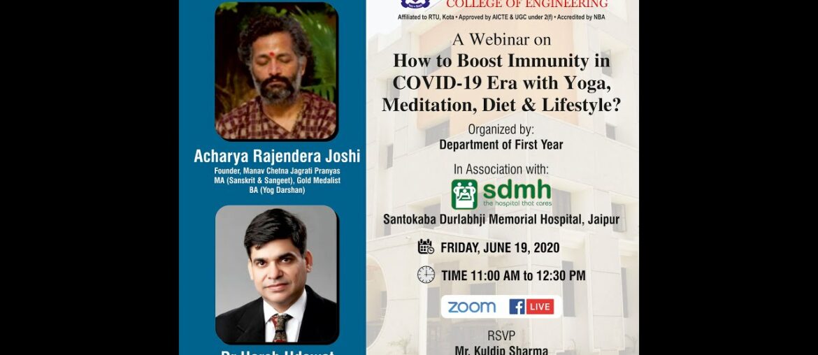 How to Boost Immunity in COVID 19 Era with Yoga, Meditation, Diet & Lifestyle | Dr. Harsh Udawa