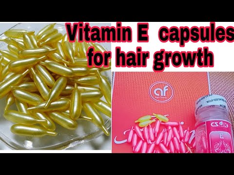 Vitamin E capsules for hair growth//hair care