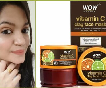 New launch "WOW Vitamin C Clay Mask" Review | Vitamin C face mask  review