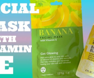 Dollar Tree Banana Facial Mask With Vitamin & Bolero Jelly Nutrient mist