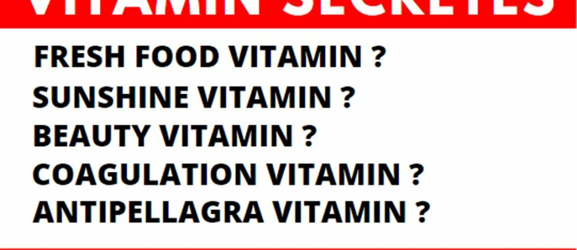 Vitamins secrets_Vitamin most important facts_unknown facts 2020 |Quiz| [Competitive Exams]Checklist