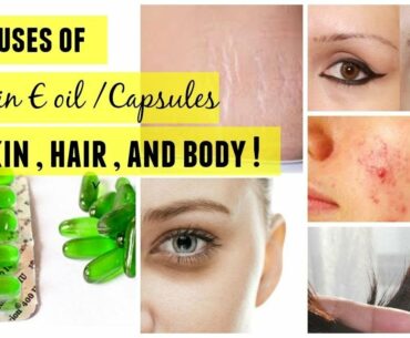 Top 8 Uses Of VITAMIN E For Face, Skin and Hair | Benefits of Vitamin E in Hindi By  Beauty Fuel