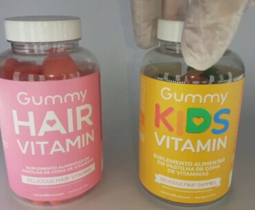 www.VersatMixES.com.br - Kit: Gummy Hair Vitamin e Gummy Kids Vitamin.