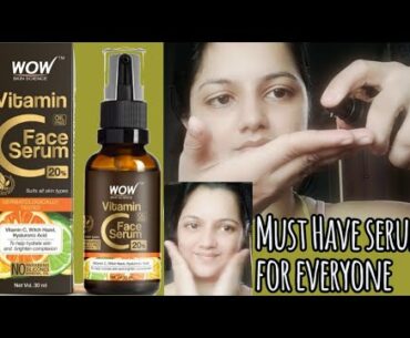 Must have face serum for every Girl & boy |Wow Vitamin C Face Serum|BuyWow India|Glamgirl shweta|