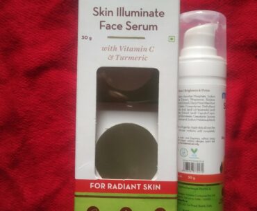 Mama earth  skin illuminate face serum with vitamin C & turmeric review.