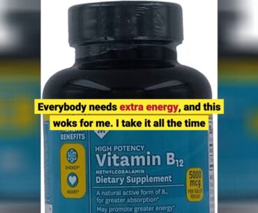 Vitamin B12 - 5000 MCG Supplement with Methylcobalamin (Methyl B-12) - Max Strength Vitamin B 1...