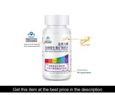 3 Bottles Multivitamin Supplement with Vitamins A C B1 B2 B6 B12 Calcium and Iron Zinc Selenium