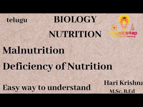 Malnutrition and deficiency diseases: Nutrition