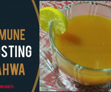 Coronavirus: Immune Boosting kahwa / Tumeric Ginger kahwa Recipe By FOOD KITCHEN SECRETS