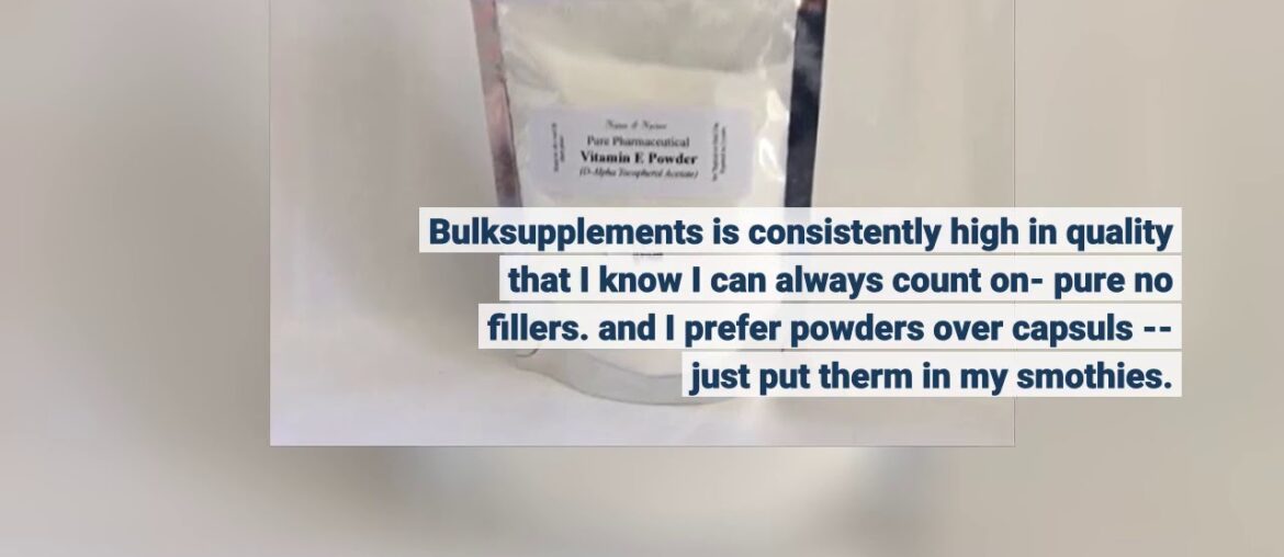 BulkSupplements Vitamin E Powder (100 Grams)