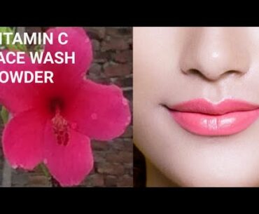 HOW TO GET CLEAN AND CLEAR SKIN WITHOUT PIMPLES AND BLEMISHES | VITAMIN C FACE WASH POWDER HOME MADE