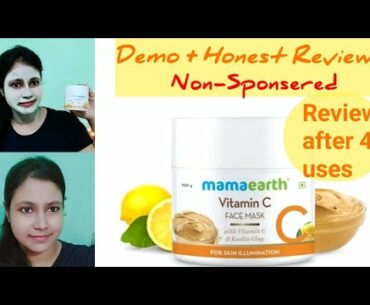 Mamaearth Vitamin-C Face Mask Review || New Launch || Honest Review || Non-Sponsered