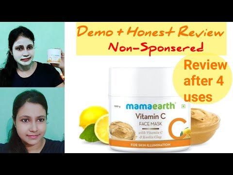 Mamaearth Vitamin-C Face Mask Review || New Launch || Honest Review || Non-Sponsered