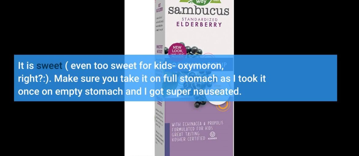 Review: Nature's Way Sambucus Immune Elderberry Syrup, Herbal Supplements with Echinacea, Zinc,...