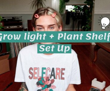 Grow Light + Plant Shelf Set Up | Mars Hydro SP 150 Unboxing