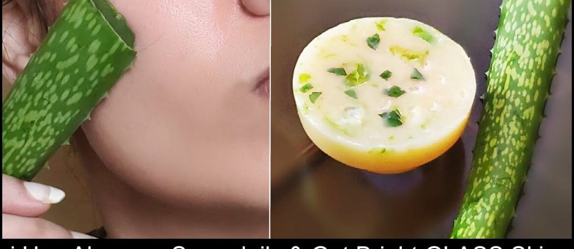 Homemade Aloevera Soap to Get Glowing GLASS Skin | Skin Whitening Soap for Pimples & Dark Spots