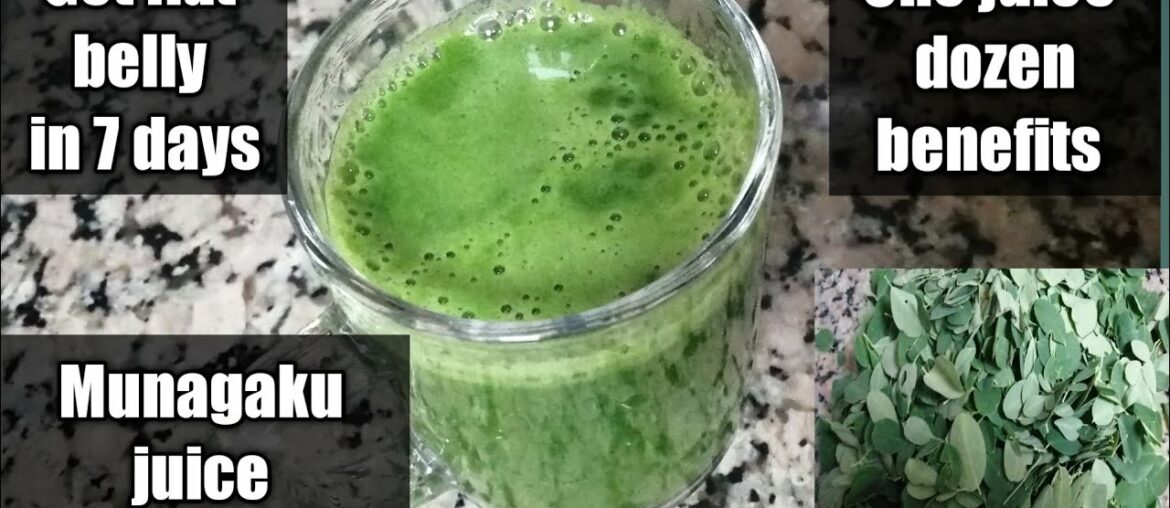 Health benefits of drumstick leaves /munagaku juice/moringa juice/drumstick leaves juice preparation