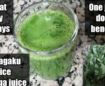 Health benefits of drumstick leaves /munagaku juice/moringa juice/drumstick leaves juice preparation