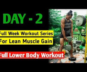 DAY - 2 | Full Week Workout Series - Leg Day at My Concrete Gym - Workout series | Anish Fitness