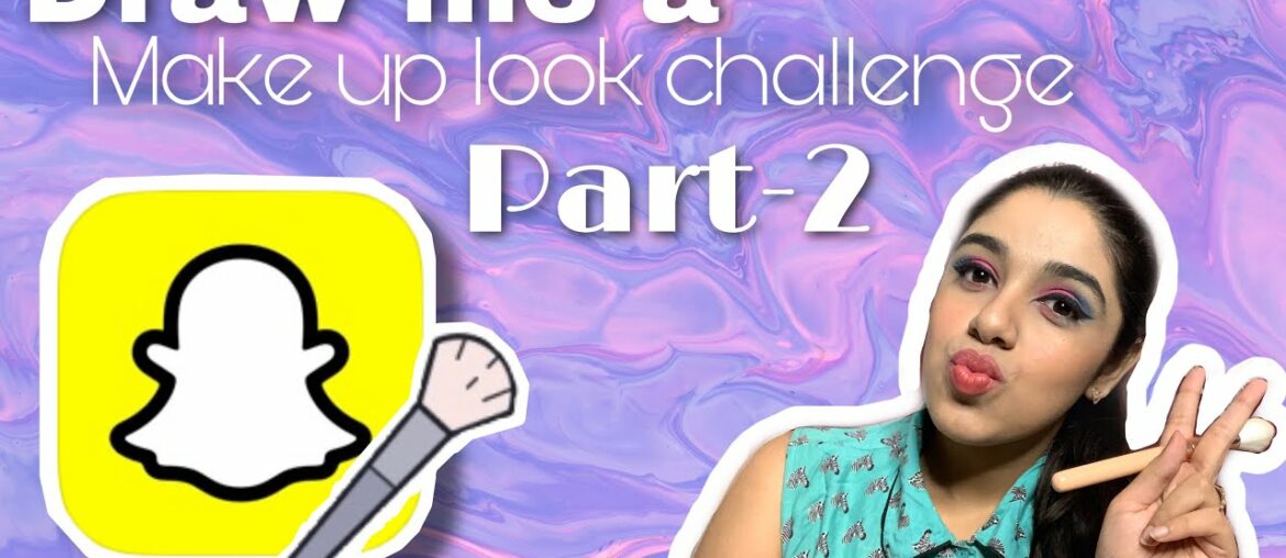 Draw me a makeup look challenge part-2 || OshareeyaRai #oshsquad #drawmeamakeuplook