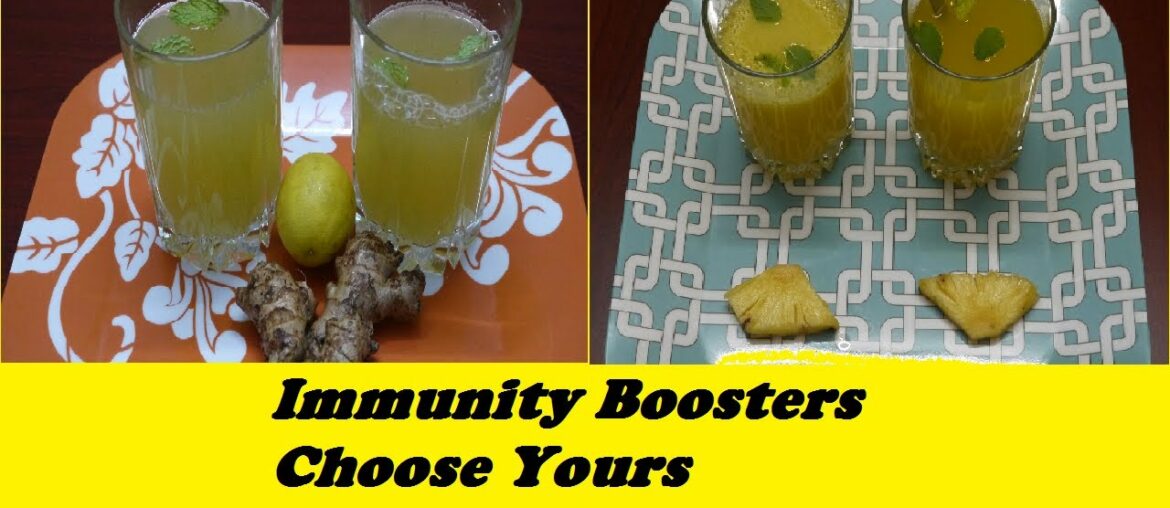 Double Immunity Boosters | Pineapple Ginger & Lemon Ginger Drinks | Bhuvana's Foodeez