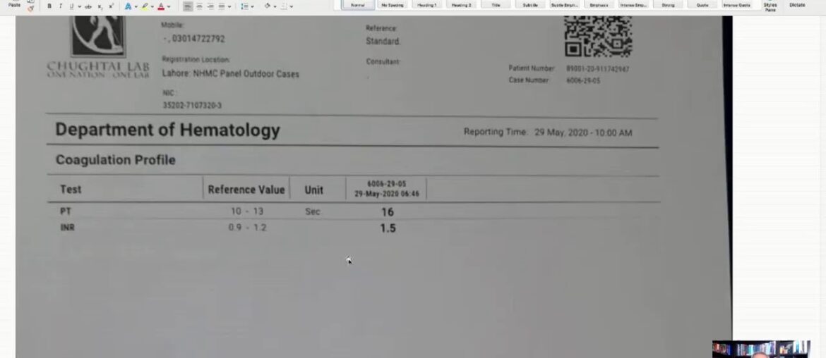 A Rare Case of Meningitis - Labs