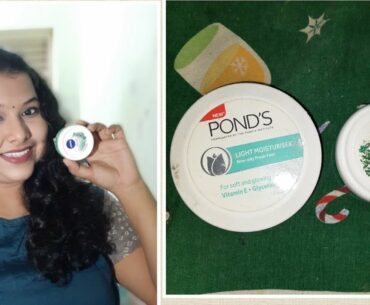 Comparison between pond's light moisturiser and nivea soft cream (mint ) #beauty #makeup