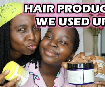 Hair Growth Supplements and Natural Hair Products We Use | June 2020 Empties