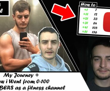 HOW I GOT FROM  0 to 100 SUBSCRIBERS, How to start a YouTube channel in 2020/ My Fitness channel