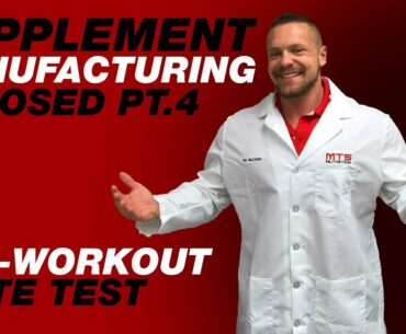 Supplement Manufacturing Exposed Part 4 - Taste-Testing the Preworkout