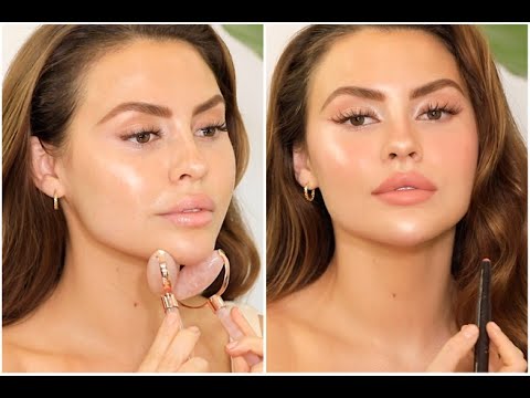 Glass Skin Natural Makeup Tutorial & Testing Laura Mercier Skincare?! | Jadeywadey180