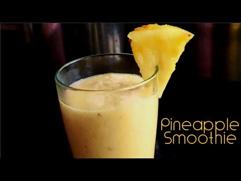 How to Make Pineapple Smoothie (2020) | Pineapple + Ginger + Banana | Immunity Boosting Drink