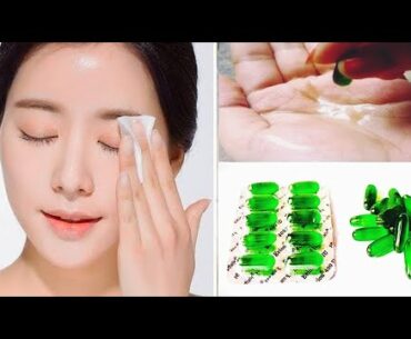 Vitamin E Oil Skin Treatment | Get beautiful spotless Glowing Skin Vitamin E capsule //