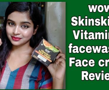 Wow Skinscience Vitamin C facewash & Face Cream full review In Hindi || Bong beauty vlog