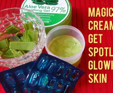 Night Cream Magic Overnight with Vitamin E Oil And Aloe Vera Gel | Get Spotless Free Glowing Skin.