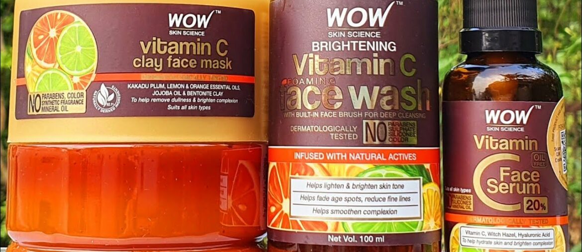 Wow vitamin C skincare routine | vitamin C for removing dark spots & fine lines | RARA