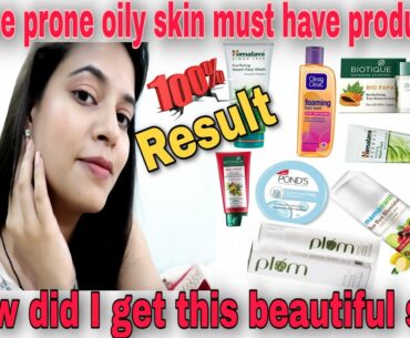 Acne prone/oily skincare in summer | affordable skincare for acne prone and oily skin | Tanu Vlogs