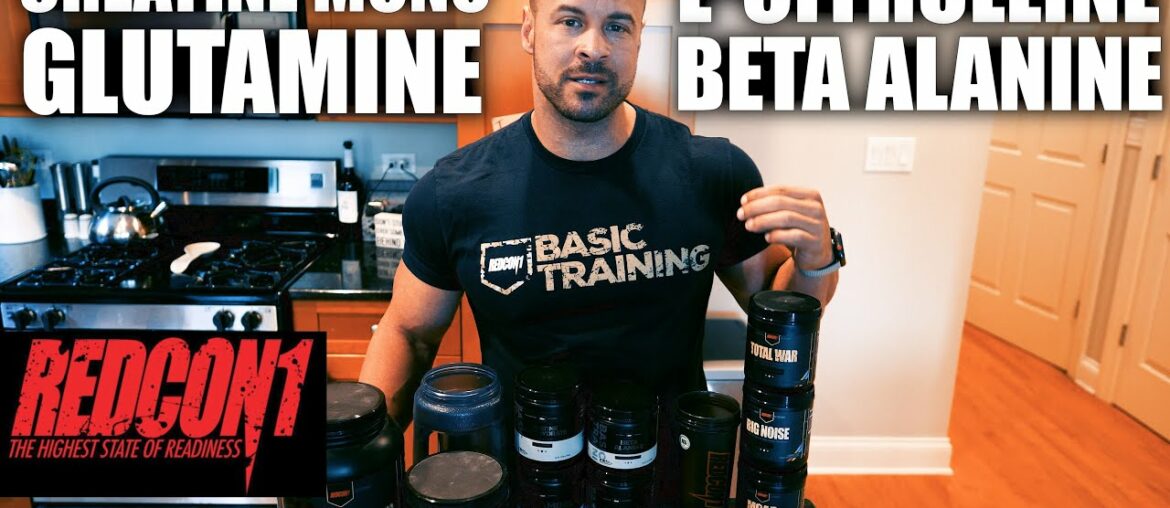 REDCON1 BASIC TRAINING SUPPLEMENTS CREATINE, GLUTAMINE, BETA-ALANINE, L-CITRULLINE