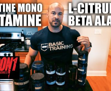 REDCON1 BASIC TRAINING SUPPLEMENTS CREATINE, GLUTAMINE, BETA-ALANINE, L-CITRULLINE