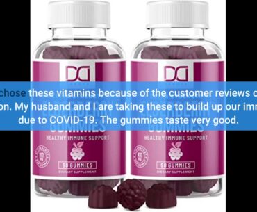 Review: Elderberry Gummies for Kids & Adults 200mg with Vitamin C & Echinacea Immune Support Ve...