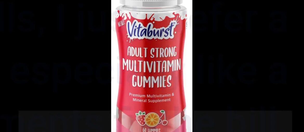 Vitaburst Adult Strong Multivitamin Gummies - Delicious Chewable Immune Support Gummies for Men...