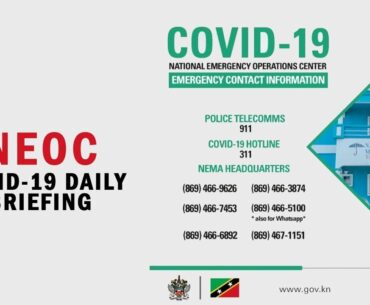 The National Emergency Operations Center (NEOC) COVID-19 Briefing for July 10, 2020