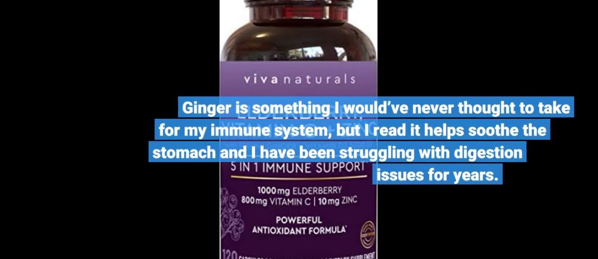 Review: Elderberry, Vitamin C, Zinc, Vitamin D 5000 IU & Ginger Immune Support Supplement, 2 Mo...