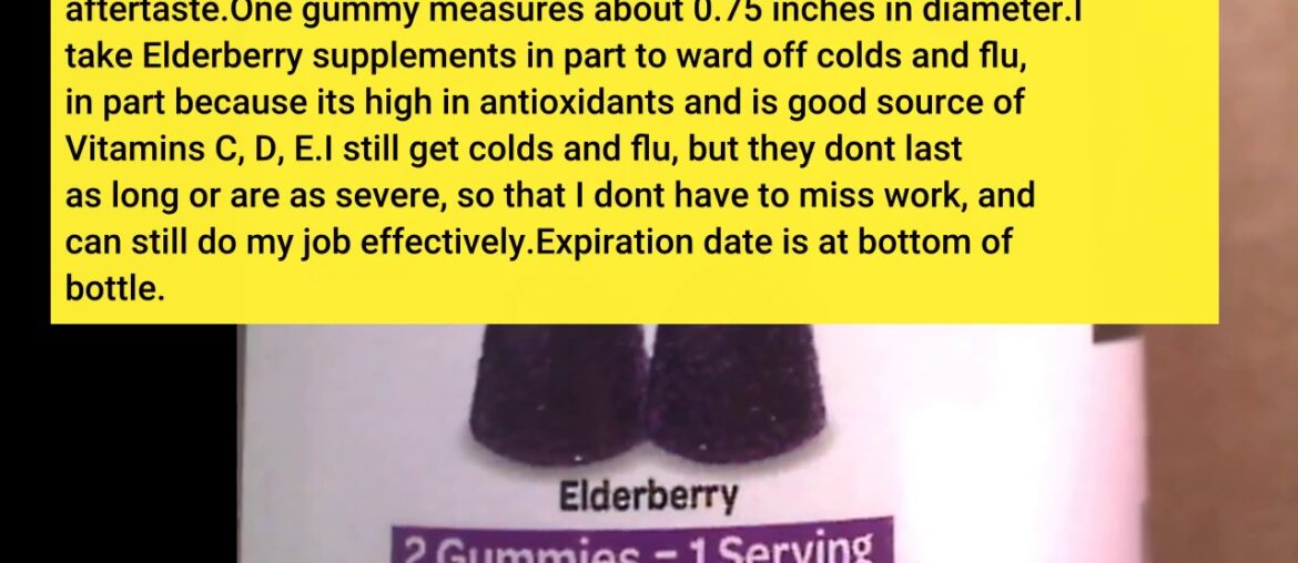 Review: Elderberry + Vitamins & Zinc Crafted Blend Gummies, Airborne (60Count in A Bottle), Glu...