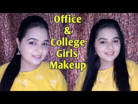 Quick Office & College Girls Makeup + Hairstyle || Mohini's Kreation