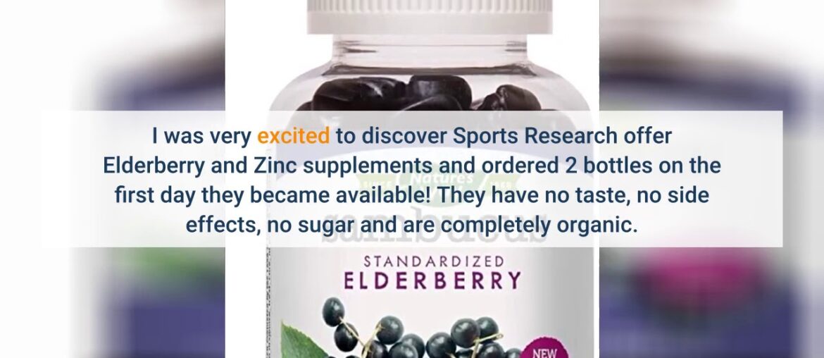 Review: Elderberry Capsules with Zinc & Vitamin C  Women & Men's Daily Herbal Supplement for I...